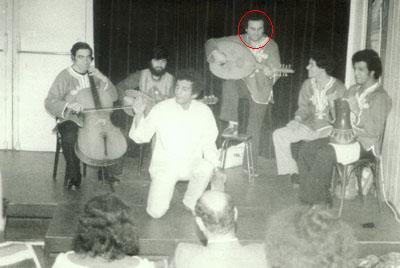 Avec le chanteur tunisien Sharif ALAOUI (son 1er groupe &agrave; Paris).